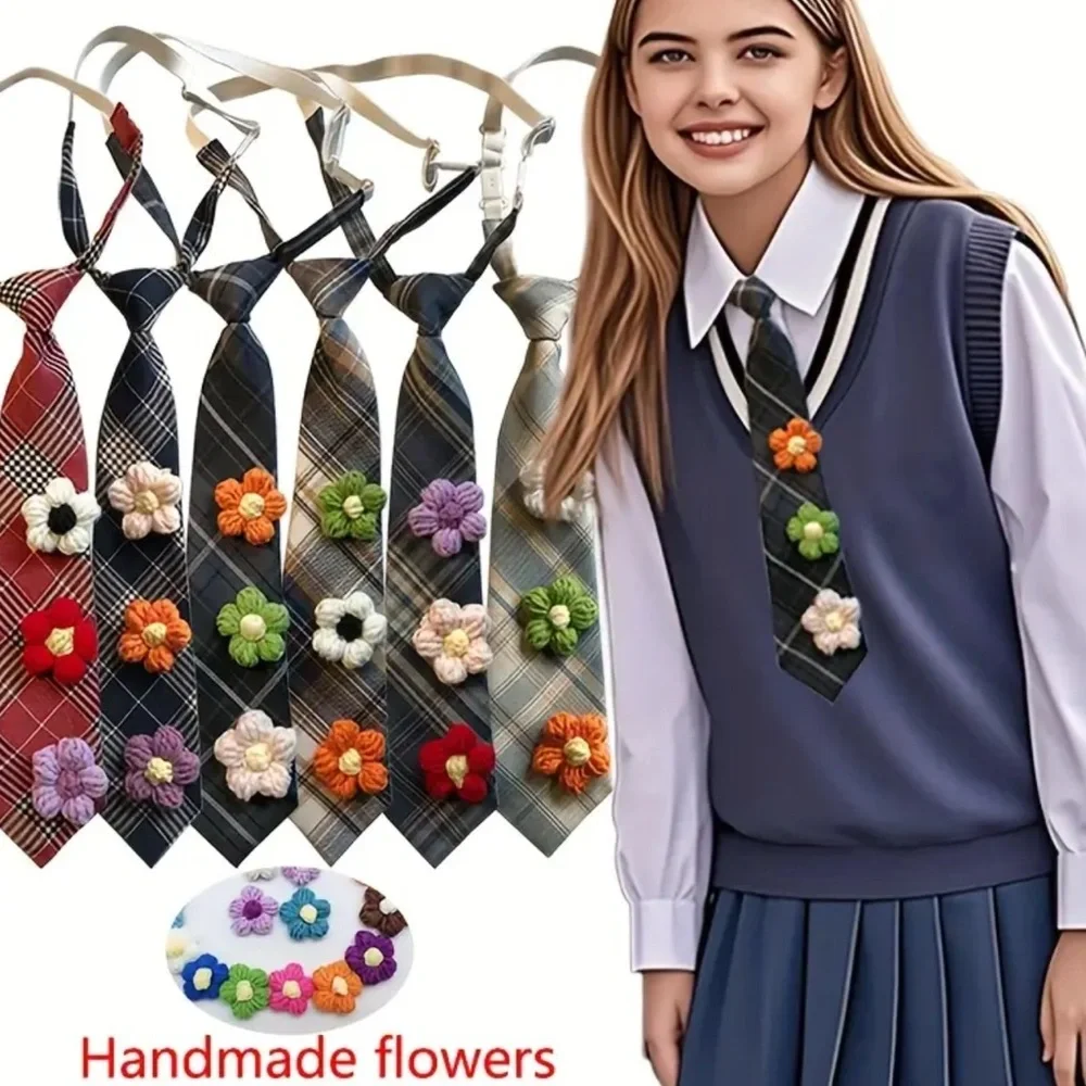 Red and Black Floral Decorative Necktie